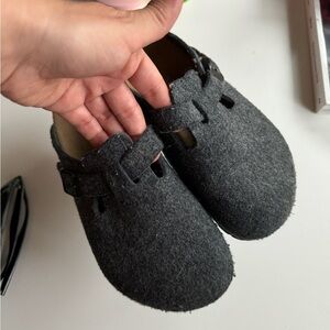 Wool Birkenstock bostons